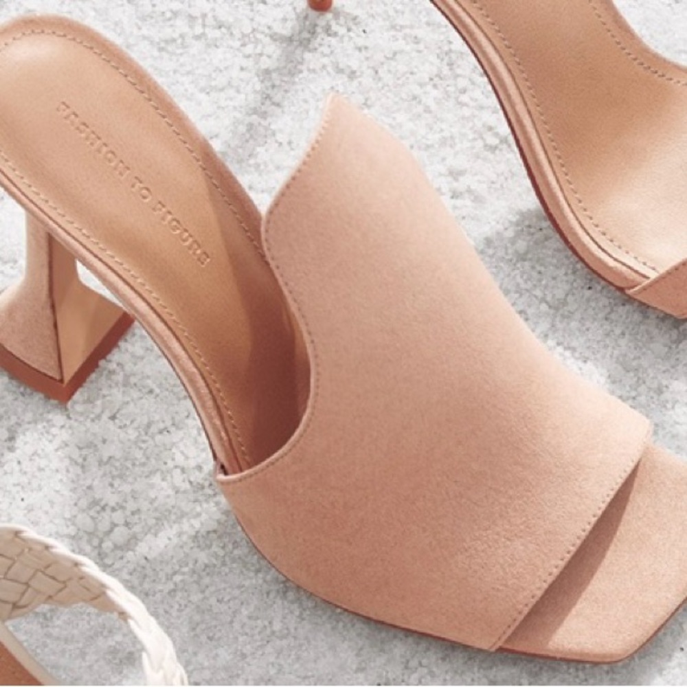 Fashion to Figure Fallon Peep Toed Mule